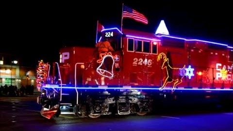 Canadian Pacific Holiday Train! Is Santa The Engineer? | Train Fanatics Videos