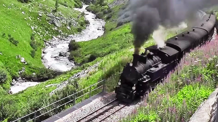 Furka Pass Cogwheel Railway Steam Railway | Train Fanatics Videos