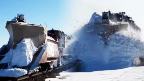 Snow Plow In The Midwest | Train Fanatics Videos