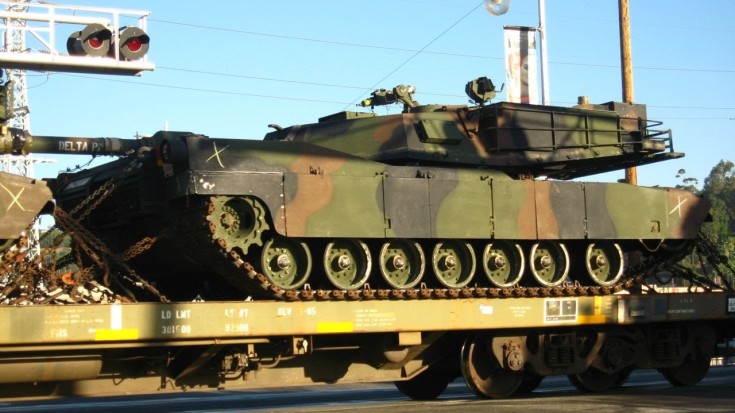 Union Pacific hauls the M1 Abrams tank! | Train Fanatics Videos