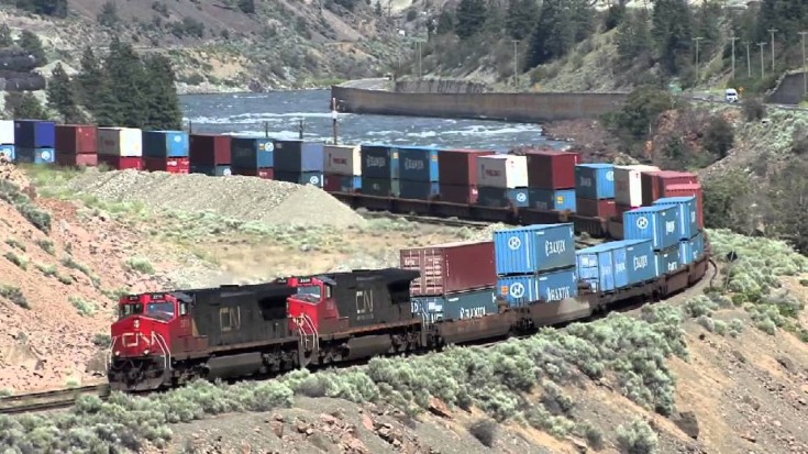 Freight Trains And Beautiful Canadian Scenery! | Train Fanatics Videos