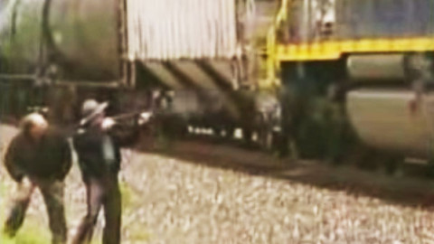 Sheriff Uses Shotgun To Try And Stop Run Away Train | Train Fanatics Videos