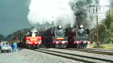 Rare Triple Side-By-Side Smoke And Steam | Train Fanatics Videos