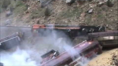 30 Ton Boulder Derails BNSF Freight Train! | Train Fanatics Videos