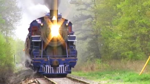 Beautiful Steam From This Classic “Blue” Locomotive! | Train Fanatics Videos