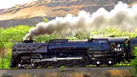 Union Pacific #844 Fantastic Pacing Shots! | Train Fanatics Videos