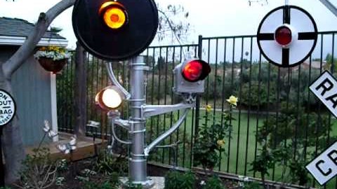 Railfan Displays Backyard Railroad Signs! | Train Fanatics Videos