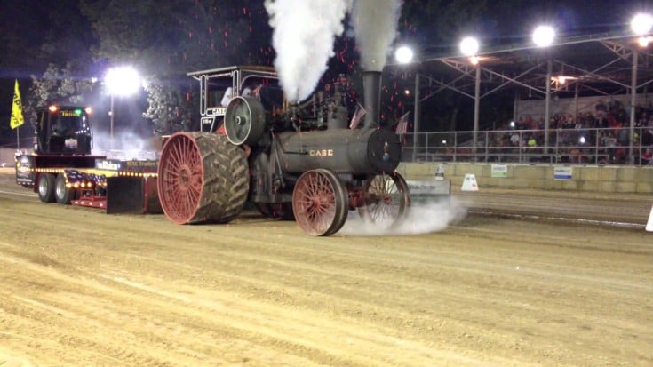 Traction Steam Tractor Showers Sparks | Train Fanatics Videos