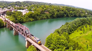 Amazing Drone Action Of NS AND CSX Freight Train!