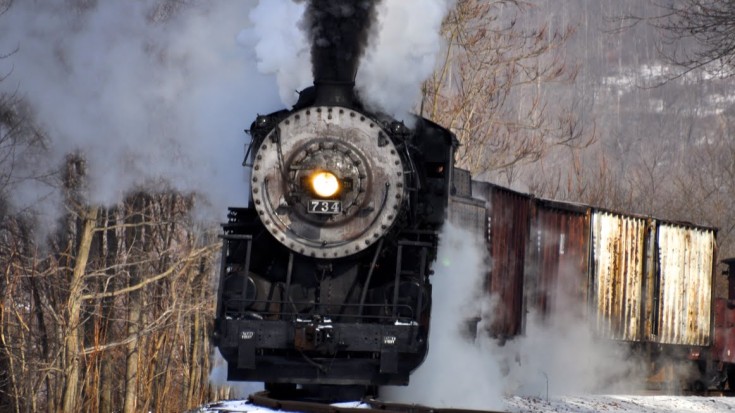 Western Maryland Scenic Railroad #734 Winter Journey! | Train Fanatics Videos