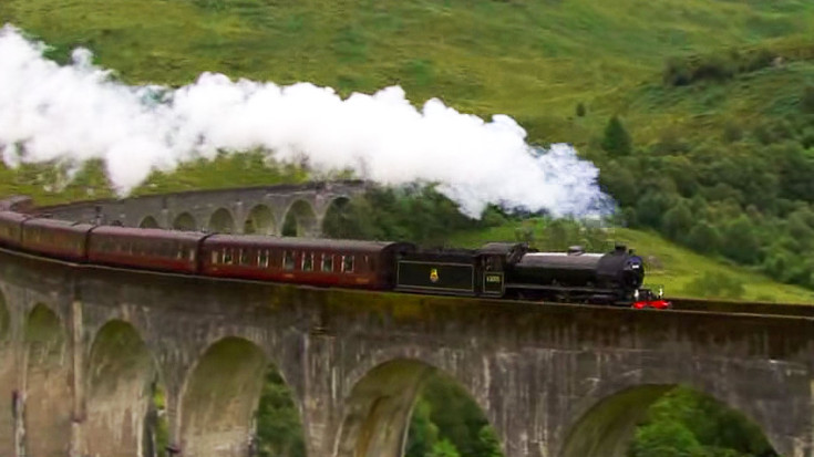 LMS Stanier Class 5 Hauls “Jacobite” Steam Train! | Train Fanatics Videos