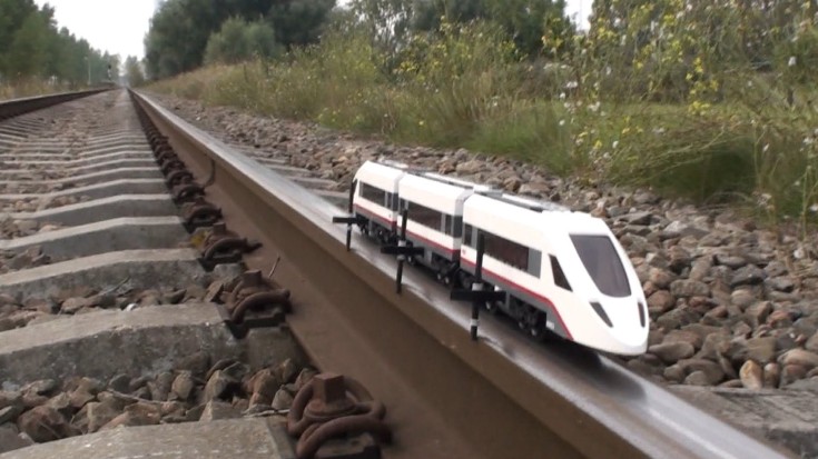 Lego Train Lives The Dream On A Real Railway! | Train Fanatics Videos
