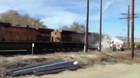 Man Videoing Train For Son Captures Crash! | Train Fanatics Videos