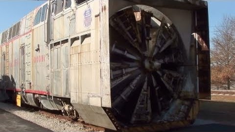 Say Hello To One Of The Worlds Largest Rotary Snow Plows! | Train Fanatics Videos
