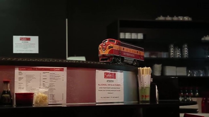 The Must See Model Train Sushi Bar! | Train Fanatics Videos