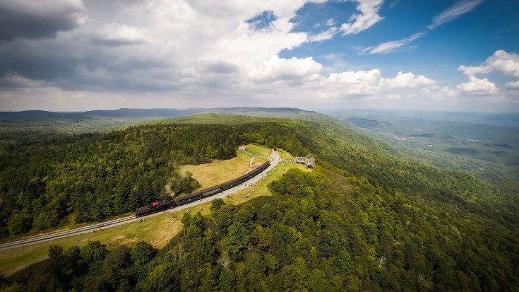 Unbelievable Drone View Of Cass Scenic Railroad! | Train Fanatics Videos