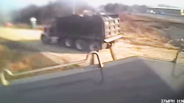 Dump Truck Is Obliterated By Locomotive | Cab View! | Train Fanatics Videos