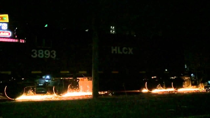 Sparks Fly In Epic Locomotive Wheel Slip! | Train Fanatics Videos