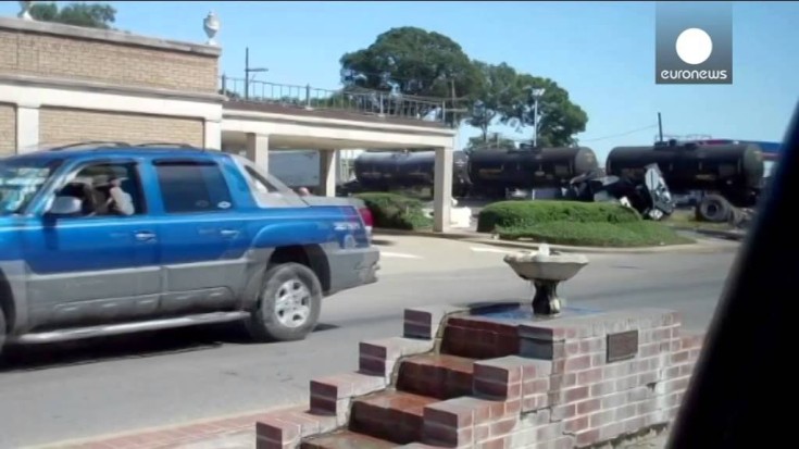 Freight Train Derails After Smashing Into Tractor Trailer! | Train Fanatics Videos