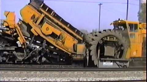 The Loram Shoulder Ballast Cleaner Is One Badass Machine! | Train Fanatics Videos