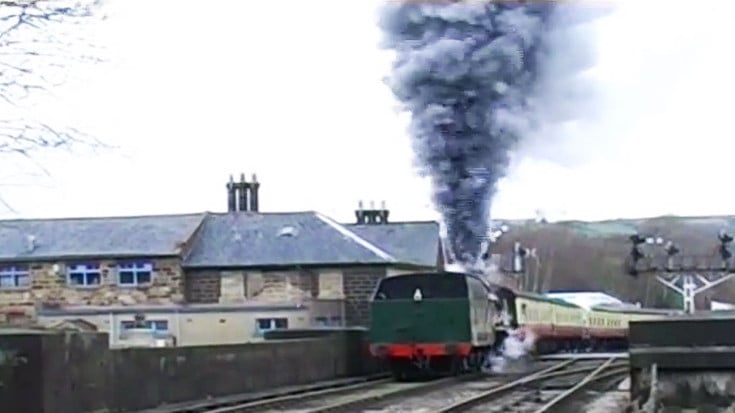 Steamer’s Wheels Slip, Erupts Like Volcano! | Train Fanatics Videos