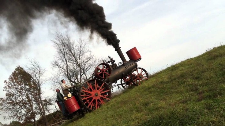 Steam Traction Engine Takes On Massive Hill! | Train Fanatics Videos