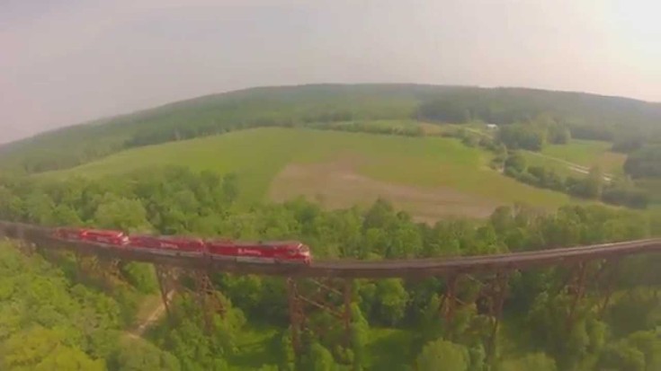 108 Year Old Tulip Train Trestle Is The Longest In the United States! | Train Fanatics Videos