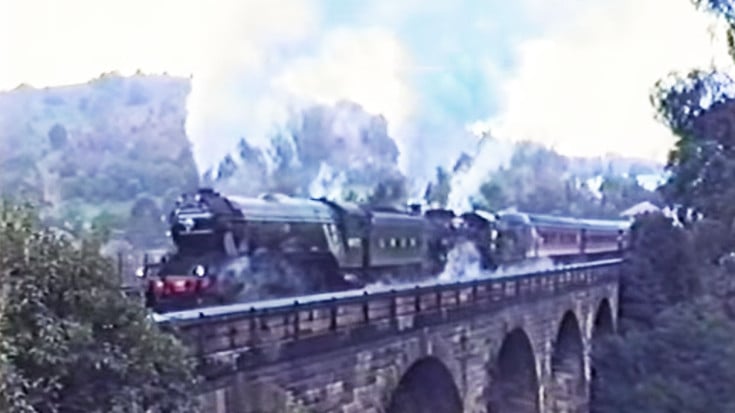 RARE: Flying Scotsman Double Header Experiences Wheel Slip In Australia! | Train Fanatics Videos