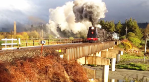NZ Steamer Runs Along Breathtaking New Zealand Countryside!