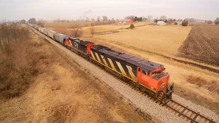 One Heck Of A Long Freight Filmed Drone Style! | Train Fanatics Videos