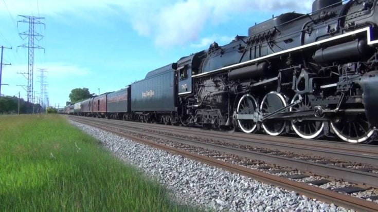 The Camera Shakes As the NKP765 Blasts Past At 74 Miles Per Hour! | Train Fanatics Videos