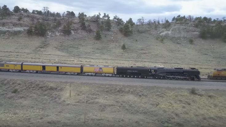 UP 844 Hi Ball’n North Of Laramie! | Train Fanatics Videos