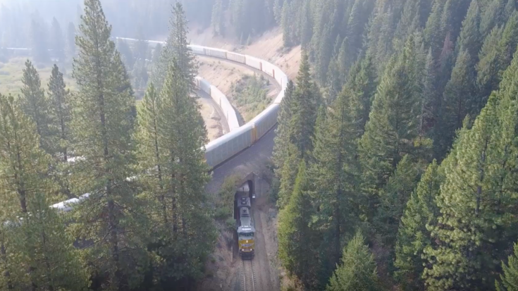 Aerial View Of The Williams Loop | Train Fanatics Videos