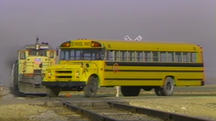 School Bus Vs Train | Train Fanatics Videos