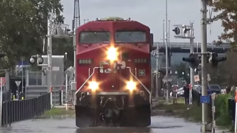 Water Engulfs Tracks | Train Fanatics Videos