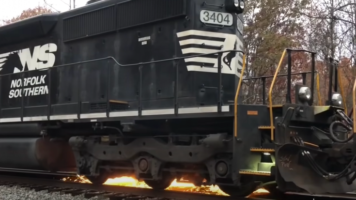 Norfolk Southern Diesel Wheel Slipping | Train Fanatics Videos