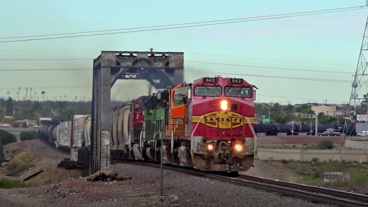 BNSF Colorful Lash Up In Phoenix | Train Fanatics Videos