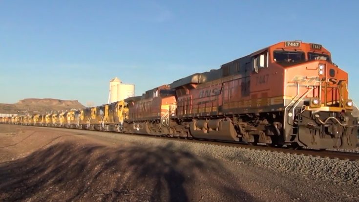 Barstow BNSF/Santa Fe Power Move | Train Fanatics Videos