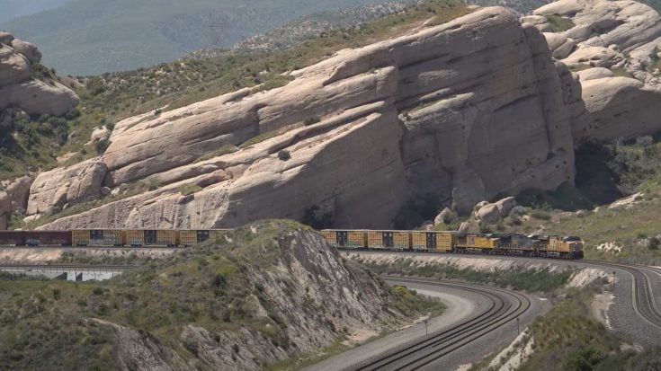 Dramatic Scenery On The Cajon Pass | Train Fanatics Videos