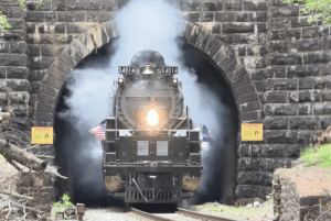 Tunnel Time With Big Boy 4014 & Reading Northern 2102