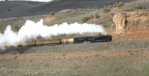 Union Pacific # 844 High Balls Through Echo Canyon